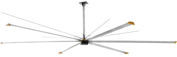 Quạt trần công nghiệp iFan motor nam châm vĩnh cửu quay bên ngoài.