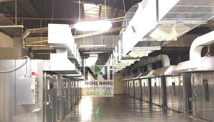 Dự án thi công hệ thống thông gió công ty kinh đô