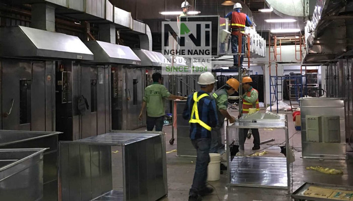 Dự án thi công hệ thống thông gió công ty kinh đô