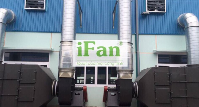 Hệ thống xử lý bụi và khí thải công ty giày APACHE