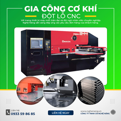 Gia công cơ khí đột lỗ CNC